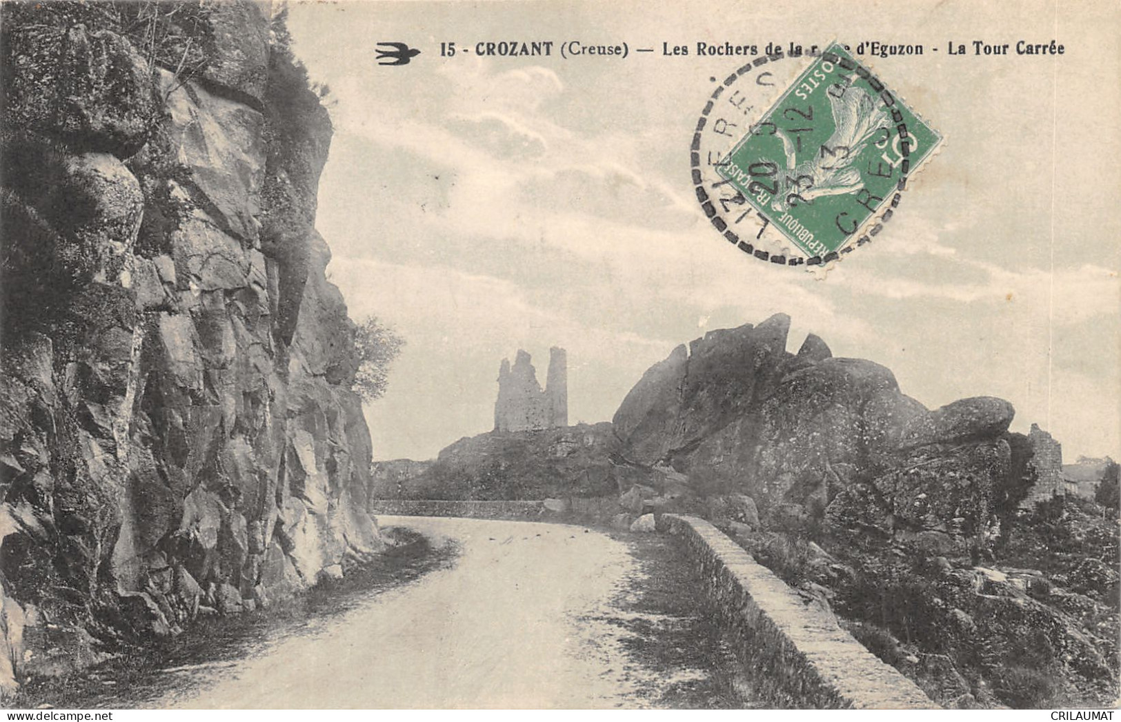 23-CROZANT-ROCHER DE LA ROUTE D EGUZON-N T6020-A/0353 - Crozant
