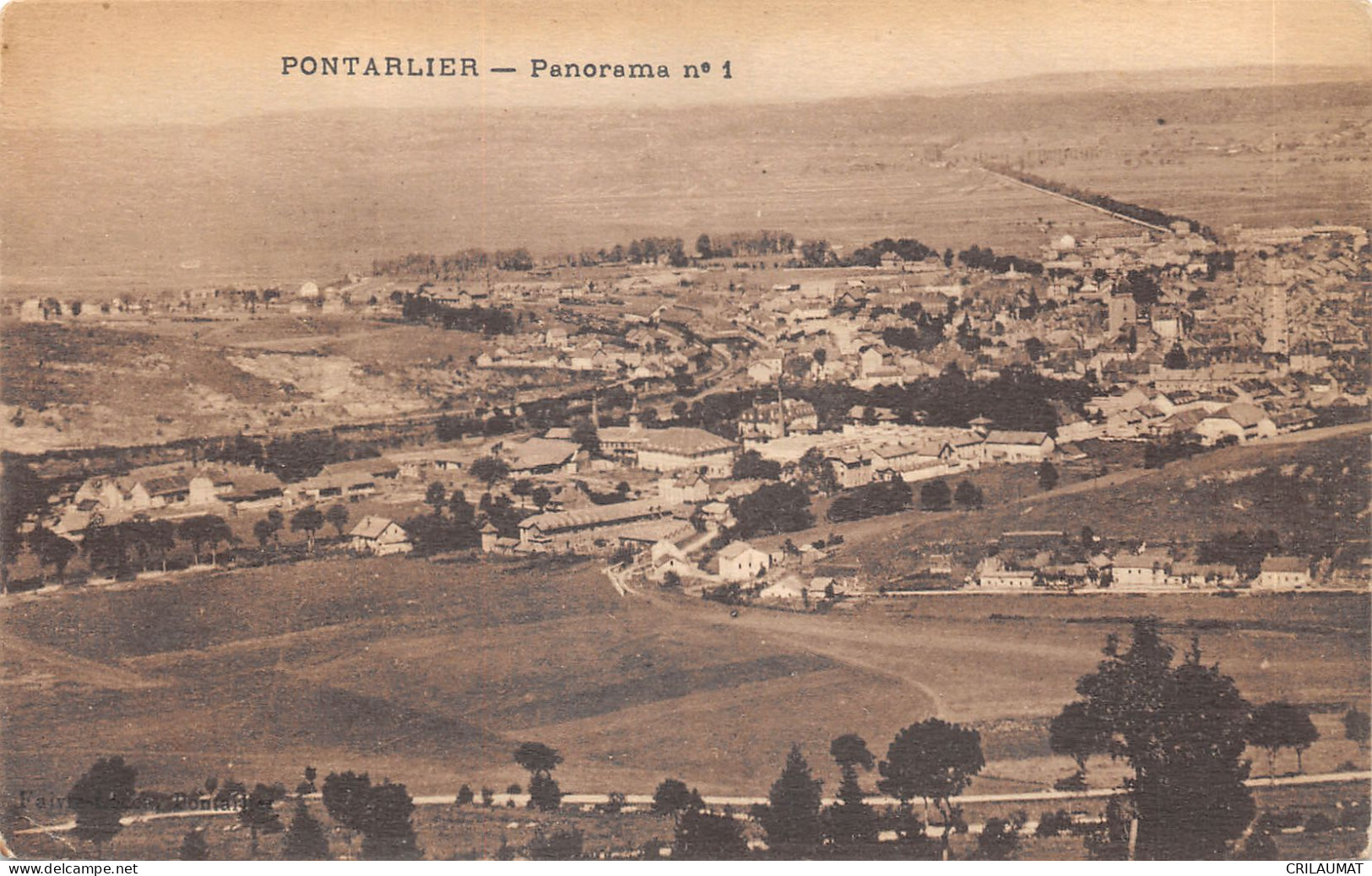 25-PONTARLIER-VUE GENERALE-N T6020-F/0285 - Pontarlier