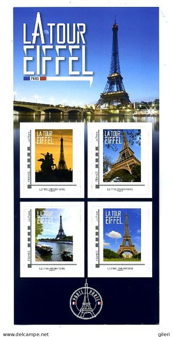 La Tour Eiffel Paris - Collector De 4 Timbres - Collectors