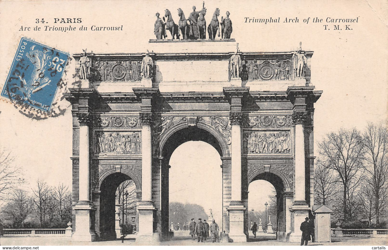 75-PARIS ARC DE TRIOMPHE DU CARROUSEL-N°4159-E/0383 - Arc De Triomphe