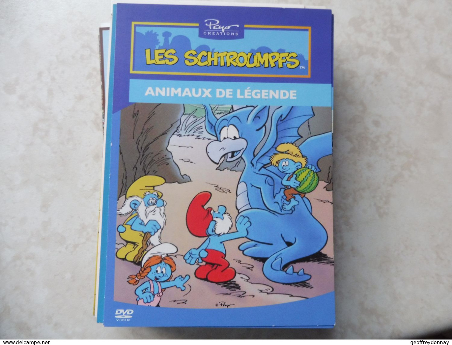 Cpm Bd  Carte Kaart Smurf Schtroumpfs Mnh Neuf Perfect Parfait Peyo Animaux De Legende - Bandes Dessinées