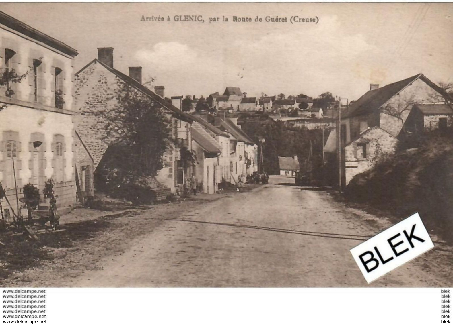 23. Creuse  : Glénic : Arrivée Par La Route De Gueret . - Otros & Sin Clasificación