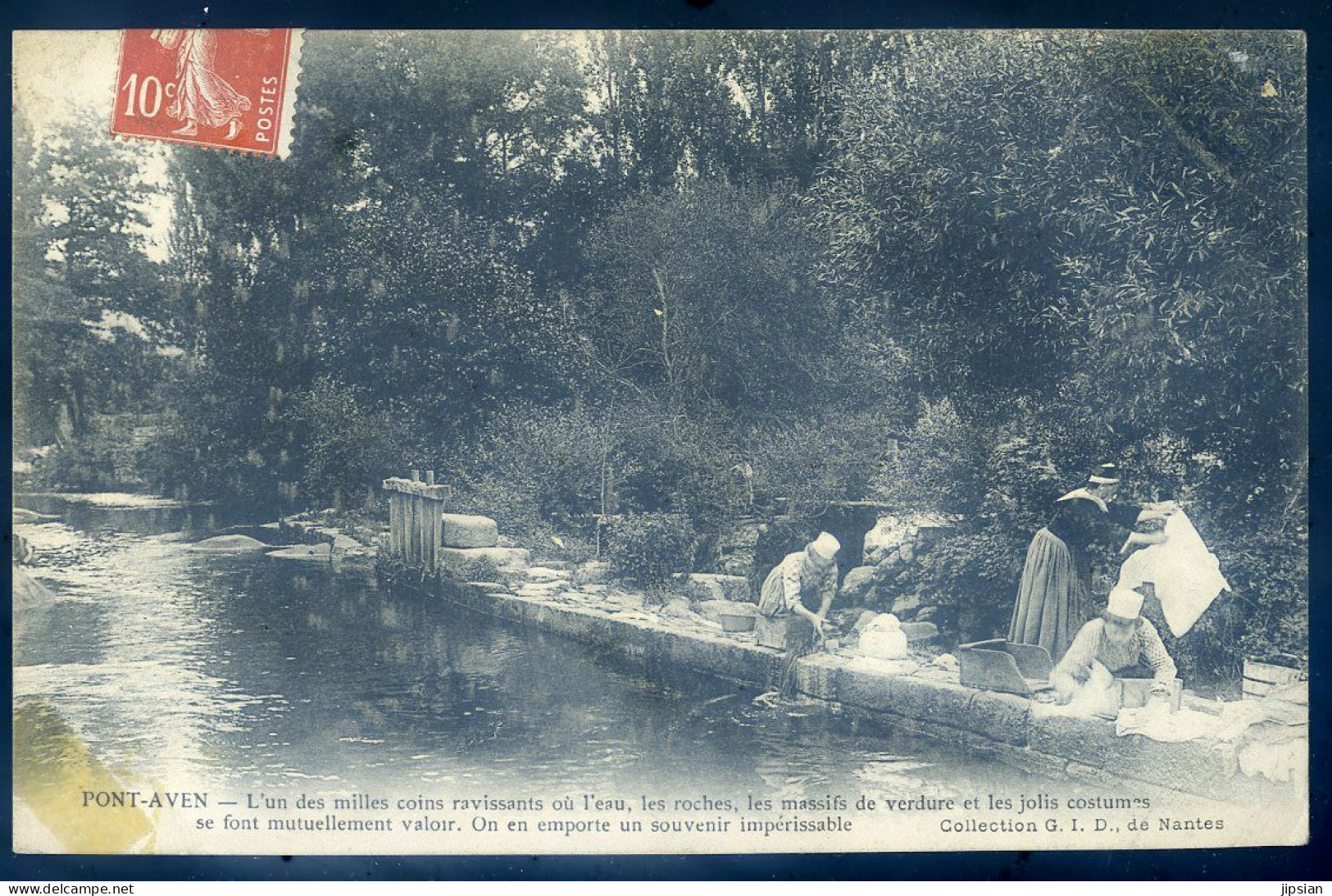 Cpa Du 29 Pont Aven -- Lavoir , Lavandières STEP191 - Pont Aven