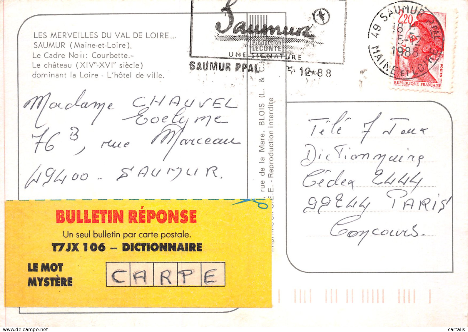 49-SAUMUR -N°4160-B/0393 - Saumur