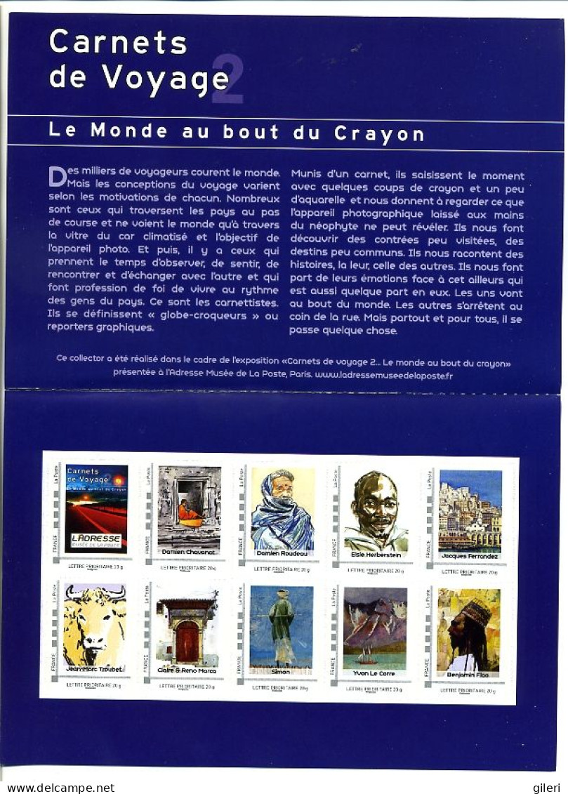 Carnets De Voyage Le Monde Au Bout Du Crayon Plié - Collectors