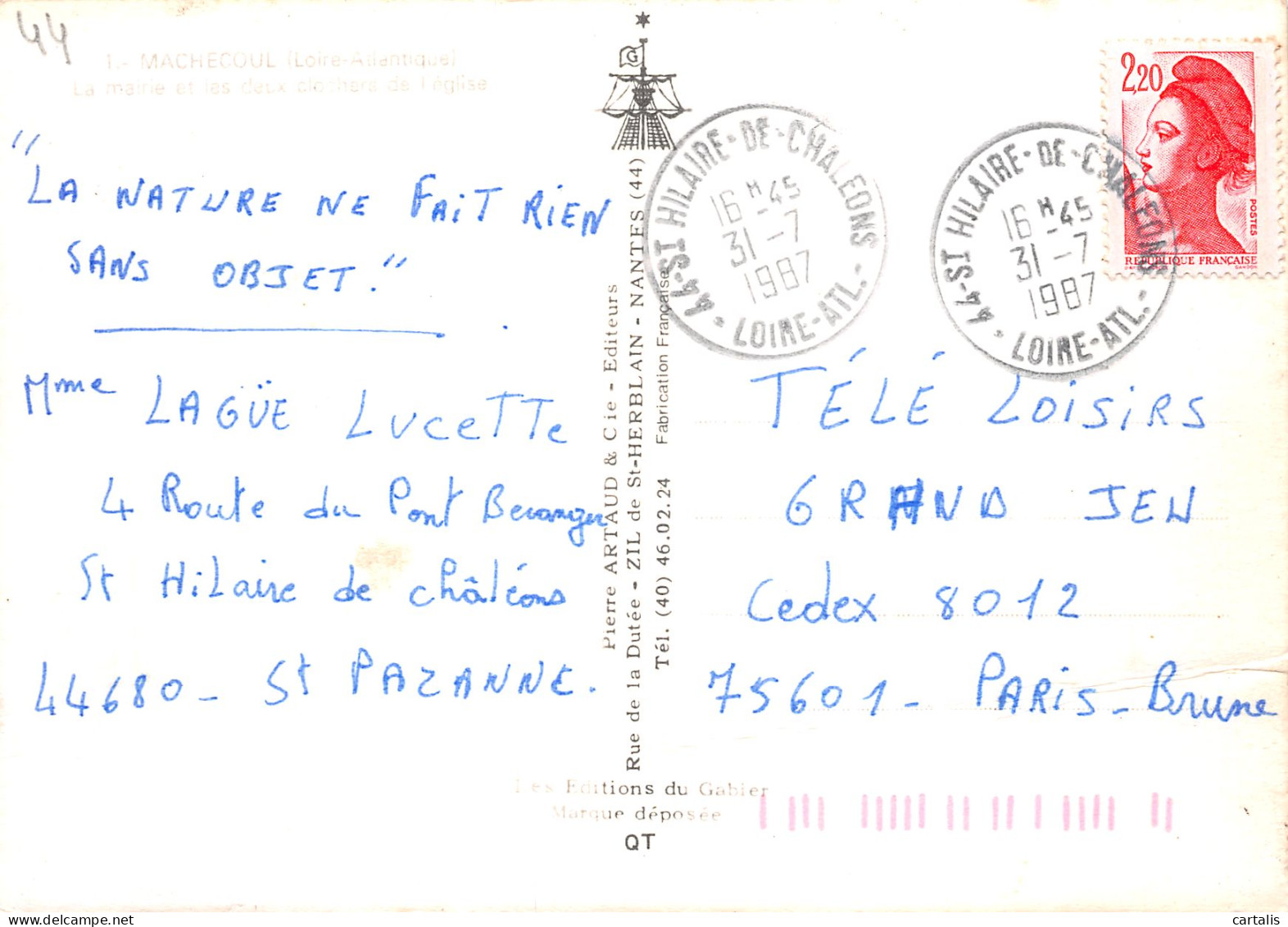 44-MACHECOUL-N°4161-D/0199 - Machecoul