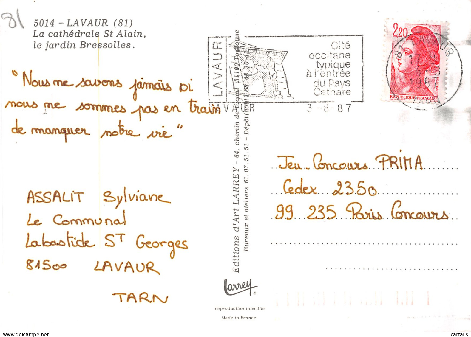 81-LAVAUR-N°4161-D/0143 - Lavaur