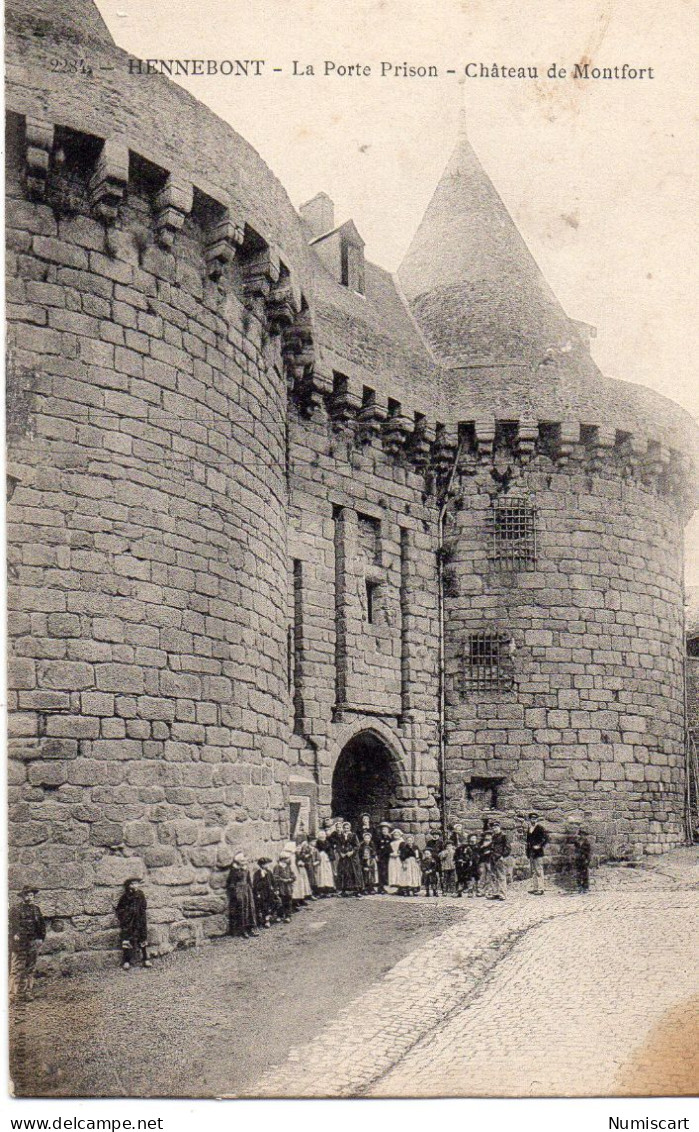 Hennebont Animée Porte Prison Château De Montfort - Hennebont