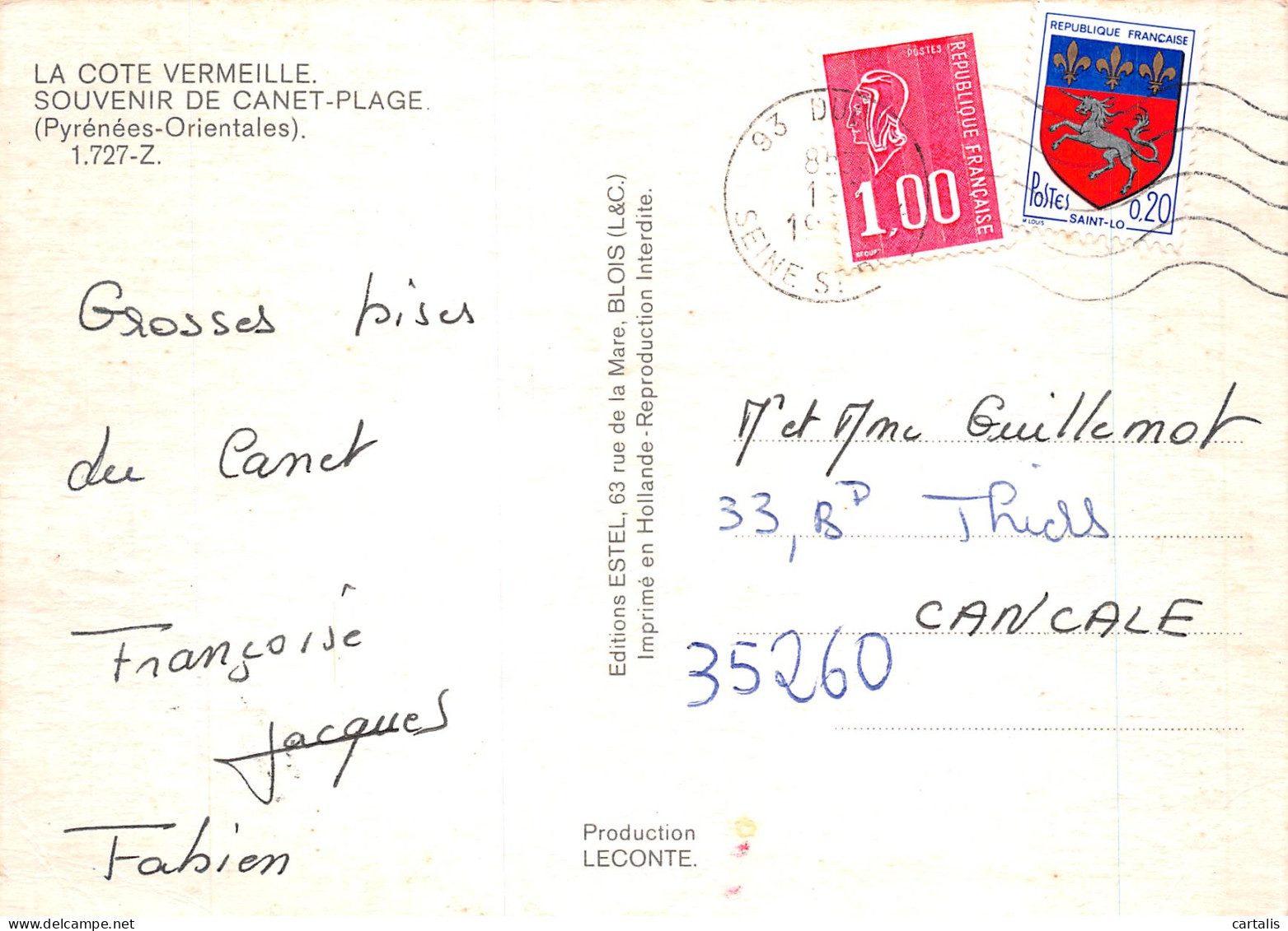 66-CANET PLAGE-N°4162-C/0089 - Canet Plage