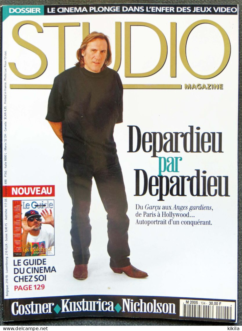 Revue STUDIO N° 104 Novembre Août 1995 Gérard Depardieu Par Depardieu - Waterworld De Kevin Costner - Hugh Grant - * - Cine