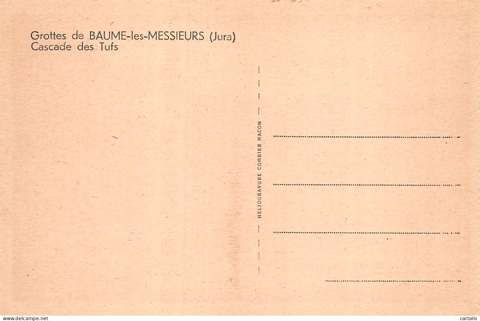 39-BAUME LES MESSIEURS-N°4162-E/0303 - Baume-les-Messieurs