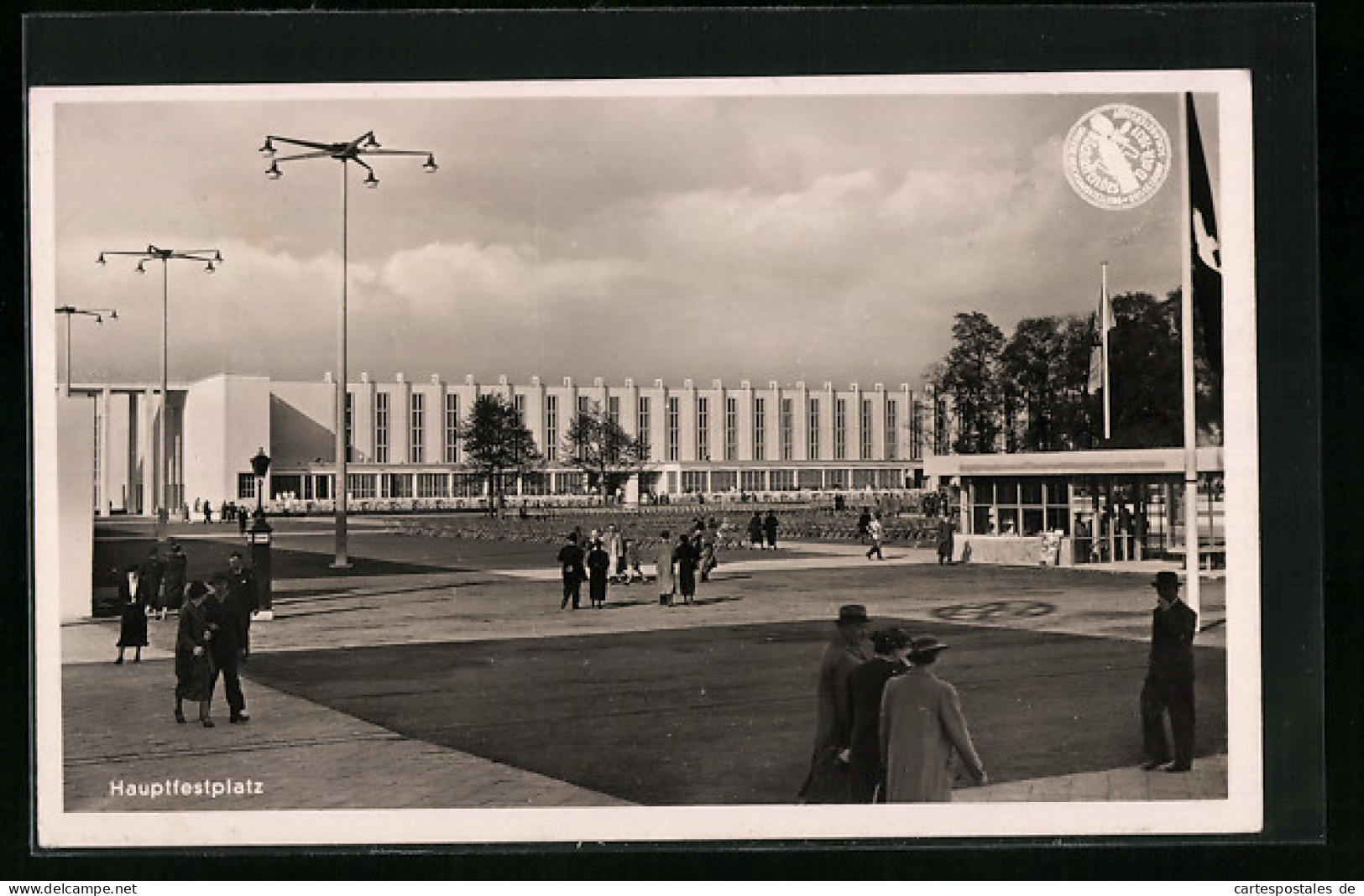AK Düsseldorf, Grosse Reichsausstellung Schaffendes Volk 1937, Haupfestplatz  - Esposizioni