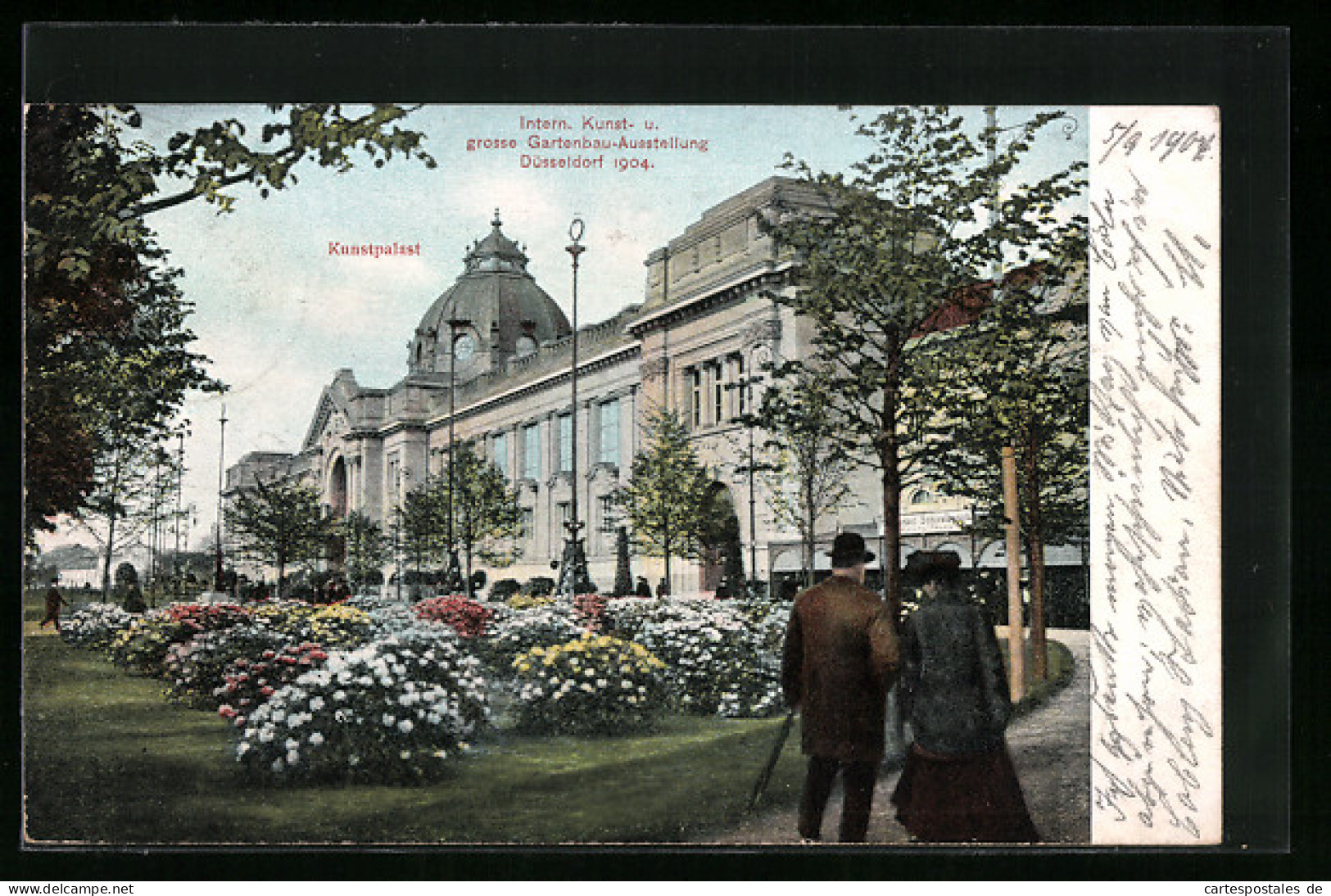 AK Düsseldorf, Internationale Kunst- Und Grosse Gartenbau-Ausstellung 1904, Kunstpalast  - Esposizioni