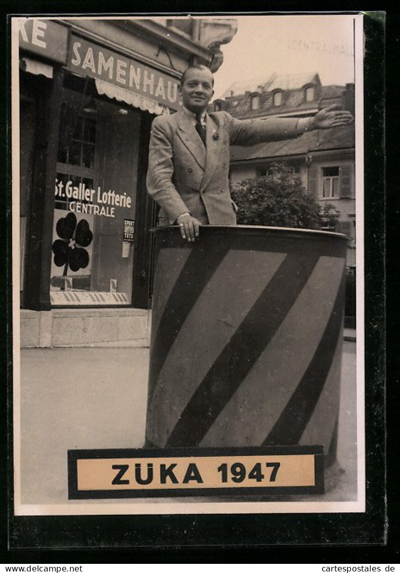 AK Zürich, Kantonale Landwirtschafts- Und Gewerbe-Ausstellung 1947, Wegweiser Im Verkehrsposten  - Ausstellungen