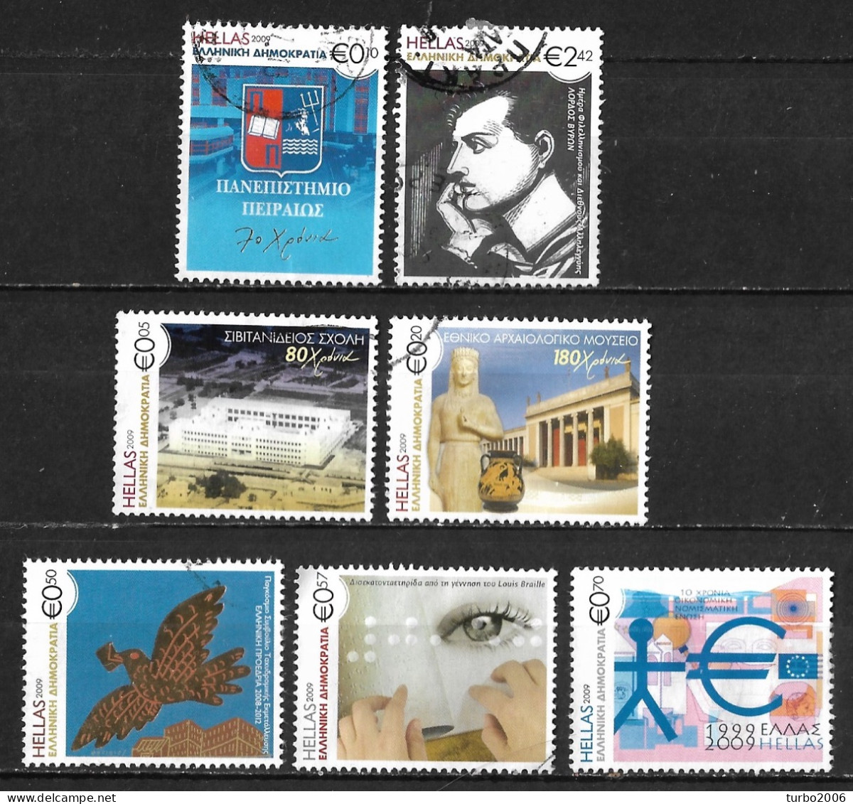 GREECE 2009 Events 7 Values From The Set Vl. 2464 / 2470 - Usados