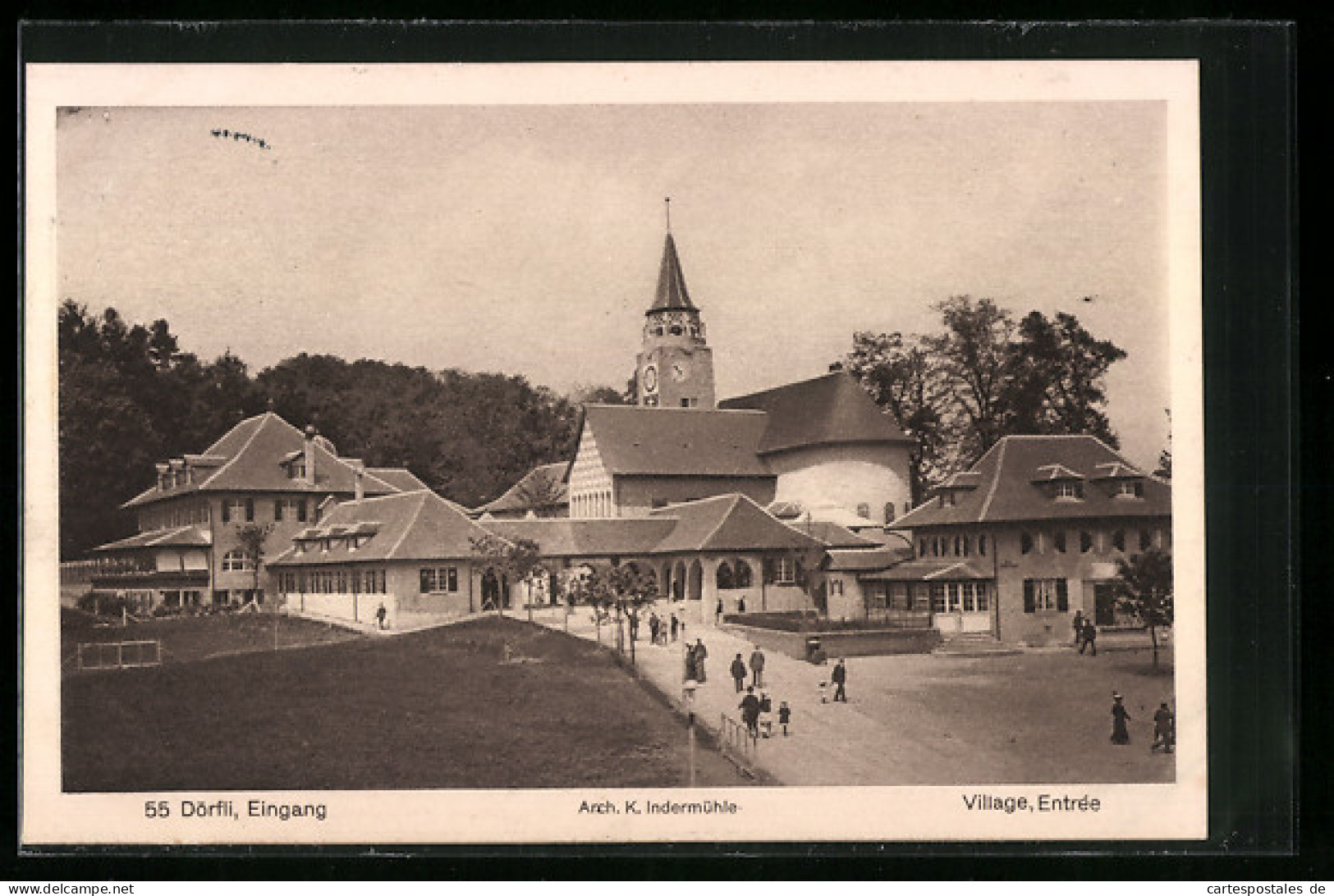 AK Bern, Schweizer Landes-Ausstellung 1914, Eingang Des Dörfli  - Exhibitions