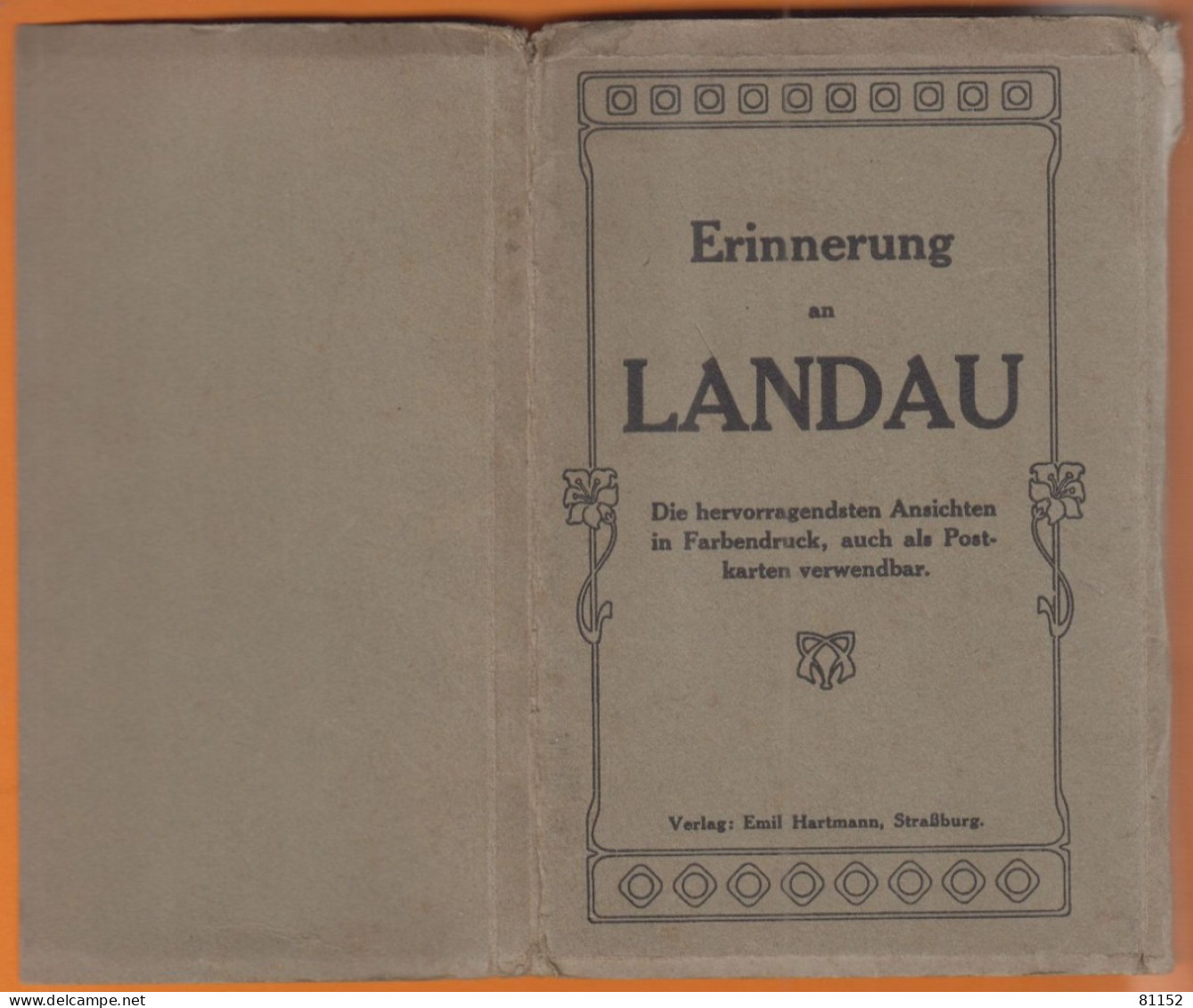 Allemagne   LANDAU   Erinnerung  décembre 1918   " dépliant  de 10 CPA attachées "