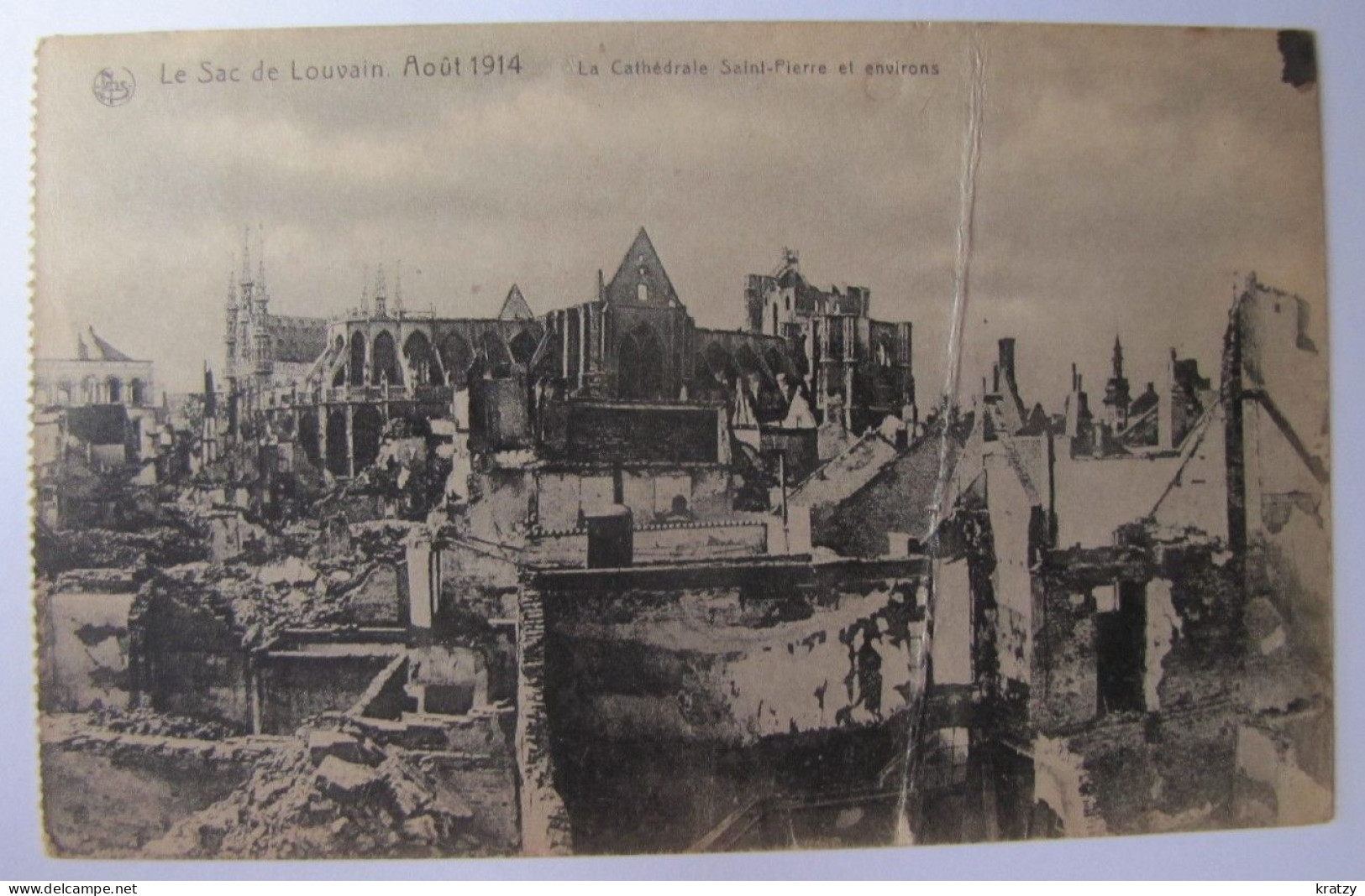 BELGIQUE - BRABANT FLAMAND - LEUVEN (LOUVAIN) - Après 1914 - La Cathédrale Et Ses Environs - 1925 - Leuven