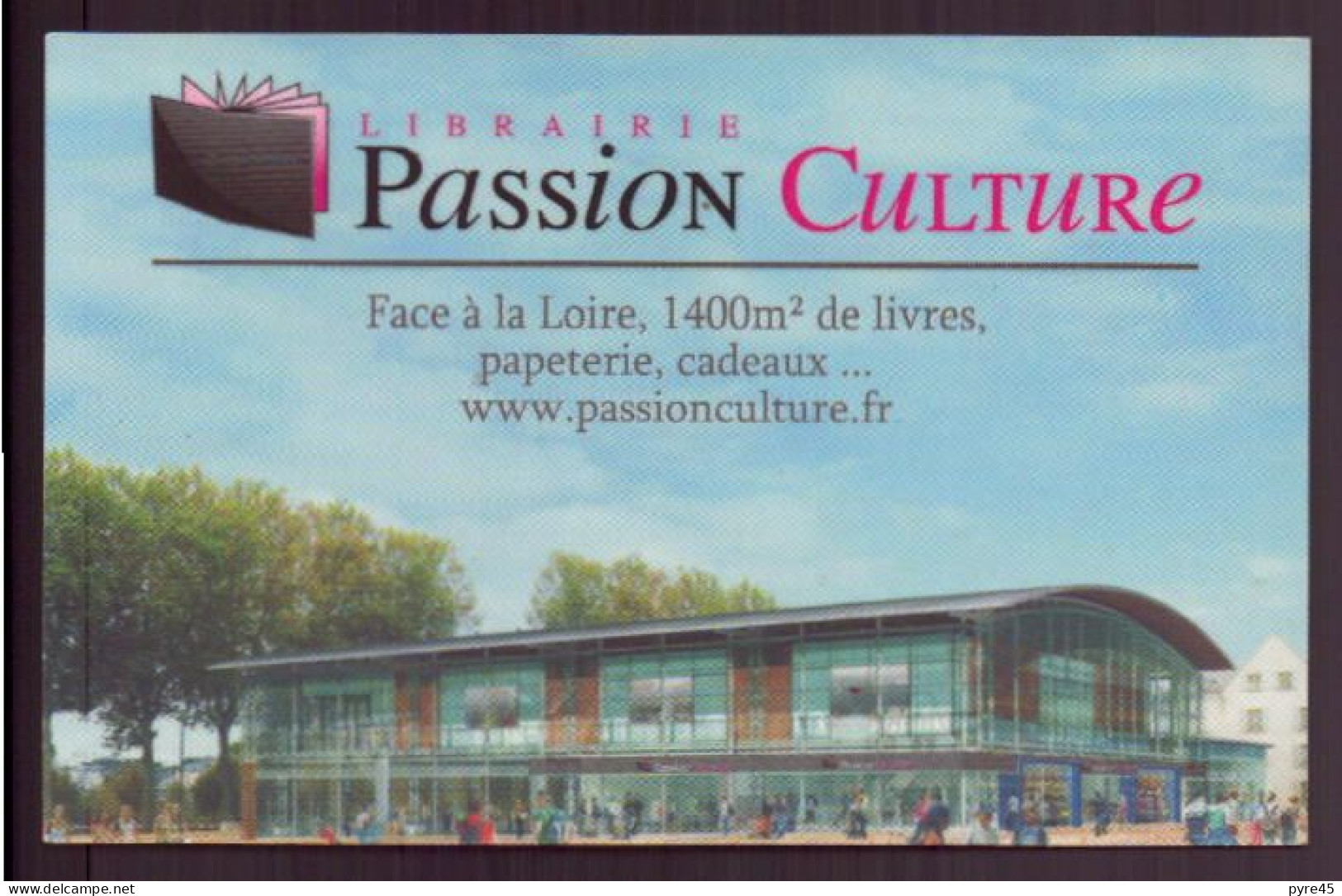 CARTE PUBLICITAIRE LIBRAIRIE PASSION CULTURE - Visiting Cards