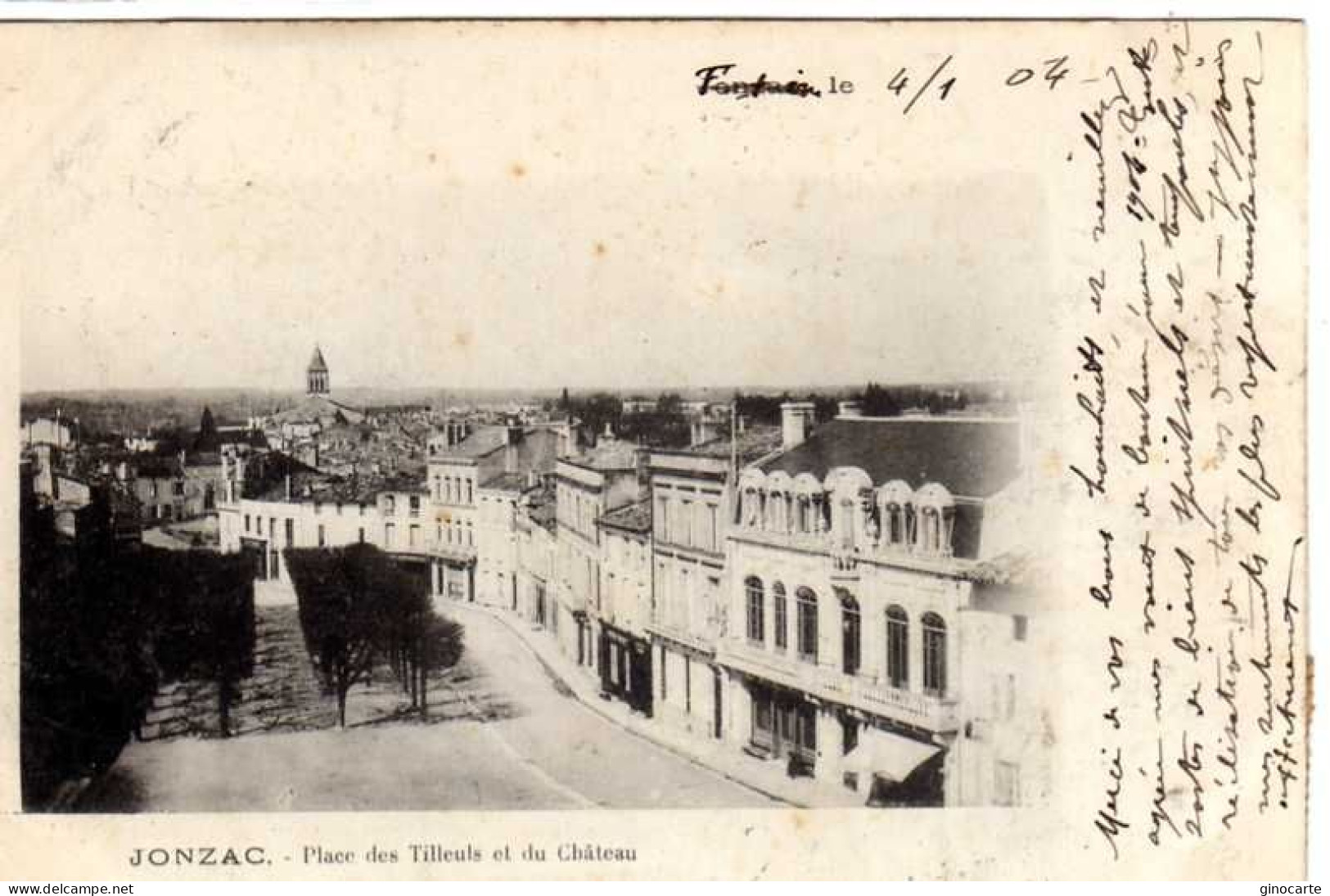 Jonzac Place Des Tilleuls Et Du Hateau - Jonzac