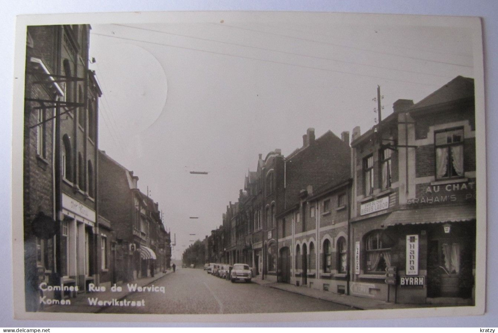 BELGIQUE - HAINAUT - COMINES - Rue De Wervicq - 1959 - Komen-Waasten