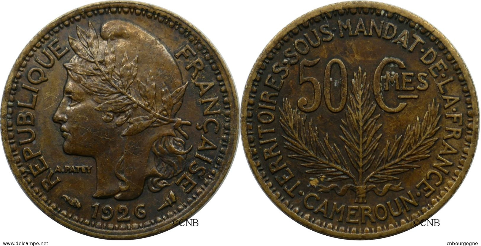 Cameroun - Mandat Français - 50 Centimes 1926 - TTB+/AU50 - Mon5902 - Kamerun