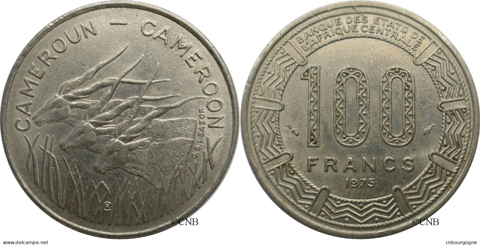 Cameroun - République - 100 Francs 1975 - TTB+/AU50 - Mon5987 - Camerun