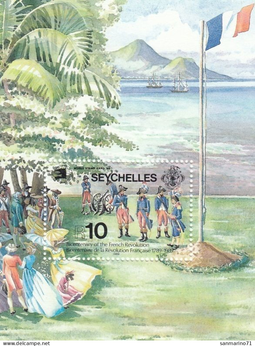 SEYCHELLES Block 34,unused (**) - Seychelles (1976-...)