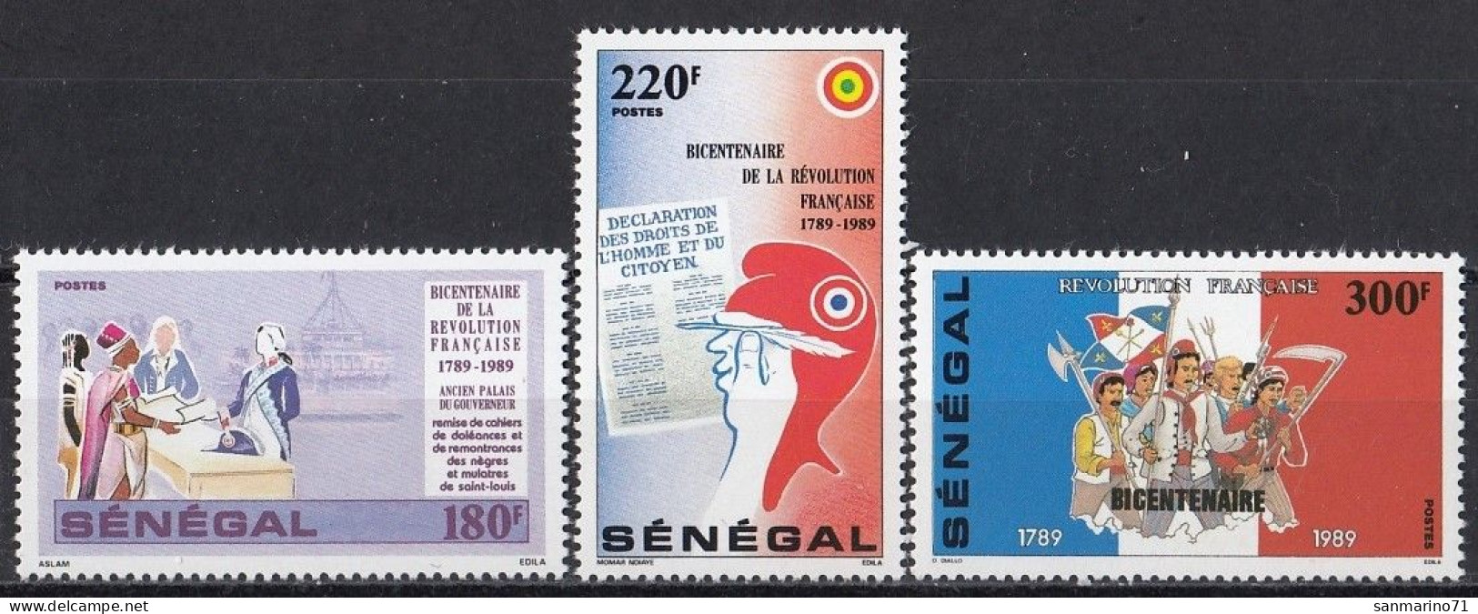 SENEGAL 1015-1017,unused (**) - Sénégal (1960-...)
