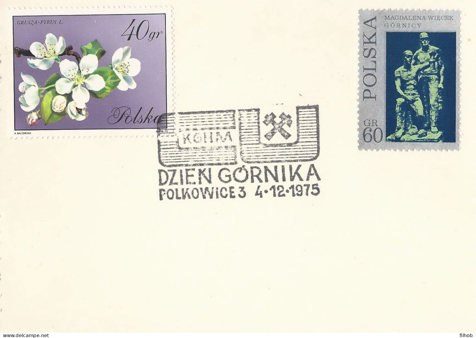 Poland Postmark D75.12.04 POLKOWICE.03: Miner's Day KGHM - Enteros Postales