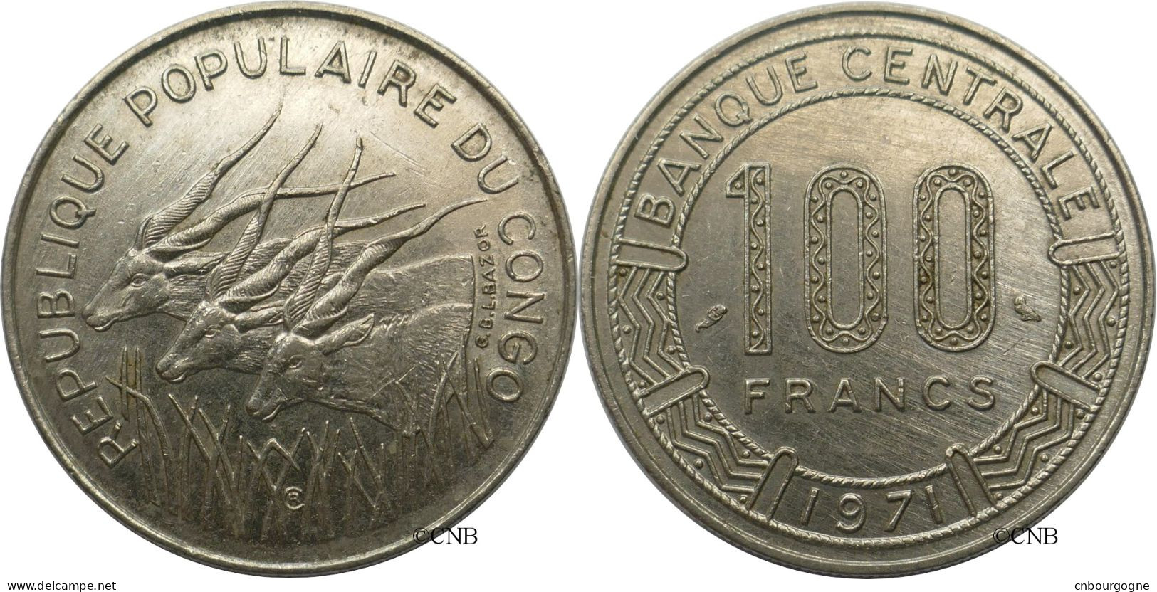 Congo - République Populaire - 100 Francs 1971 - TTB+/AU50 - Mon5988 - VR-Rep. Kongo - Brazzaville