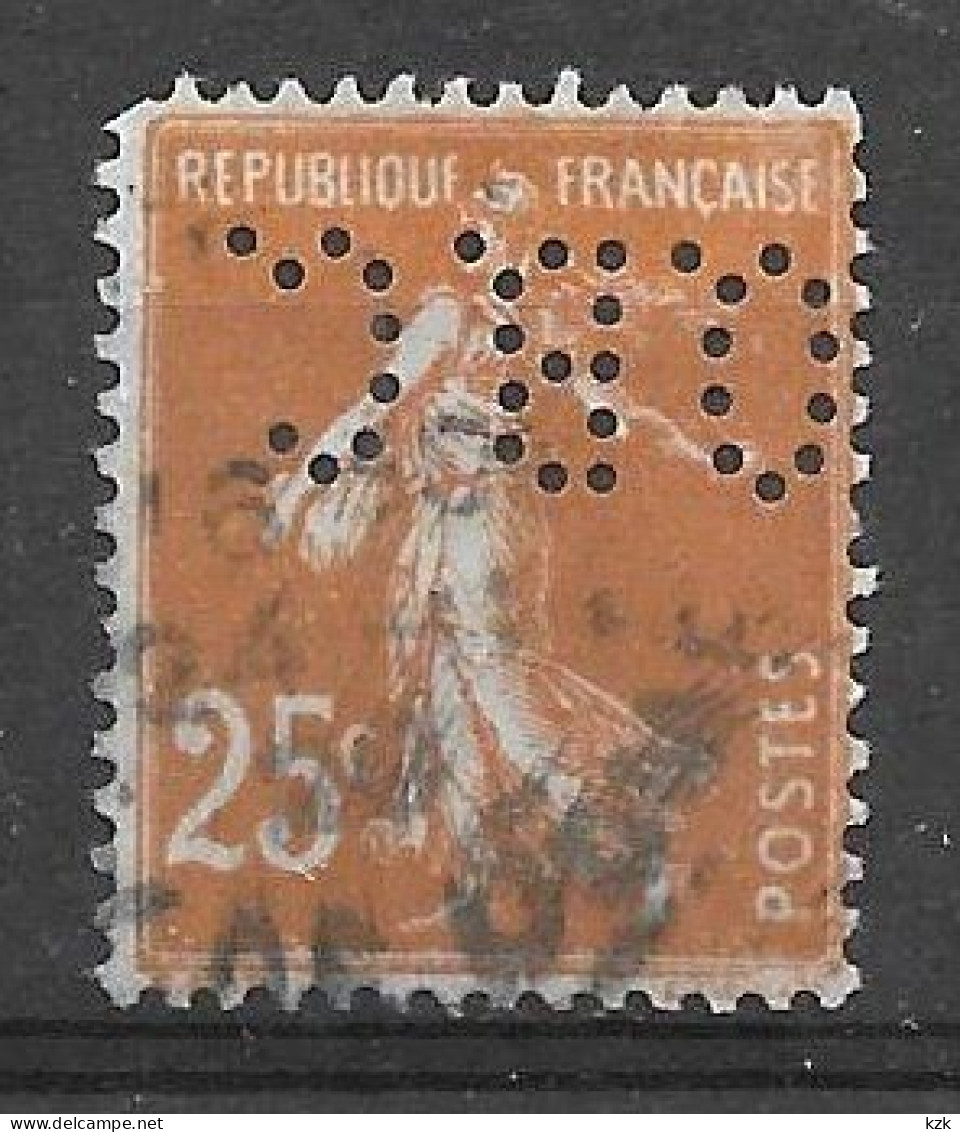 726	N°	235	Perforé	-	OBC 8	-	O. BERAUDY  & Cie - Used Stamps