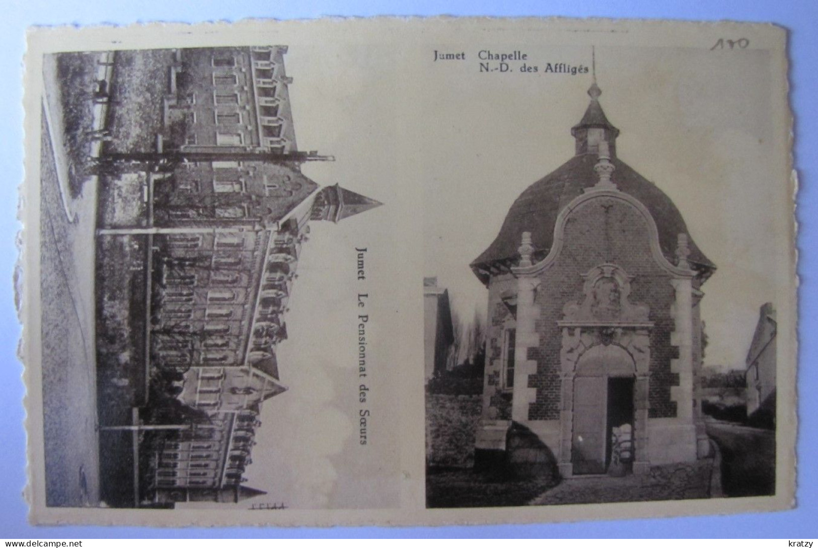 BELGIQUE - HAINAUT - CHARLEROI - JUMET - Le Pensionnat Des Soeurs Et La Chapelle Notre-Dame Des Affligés - Charleroi