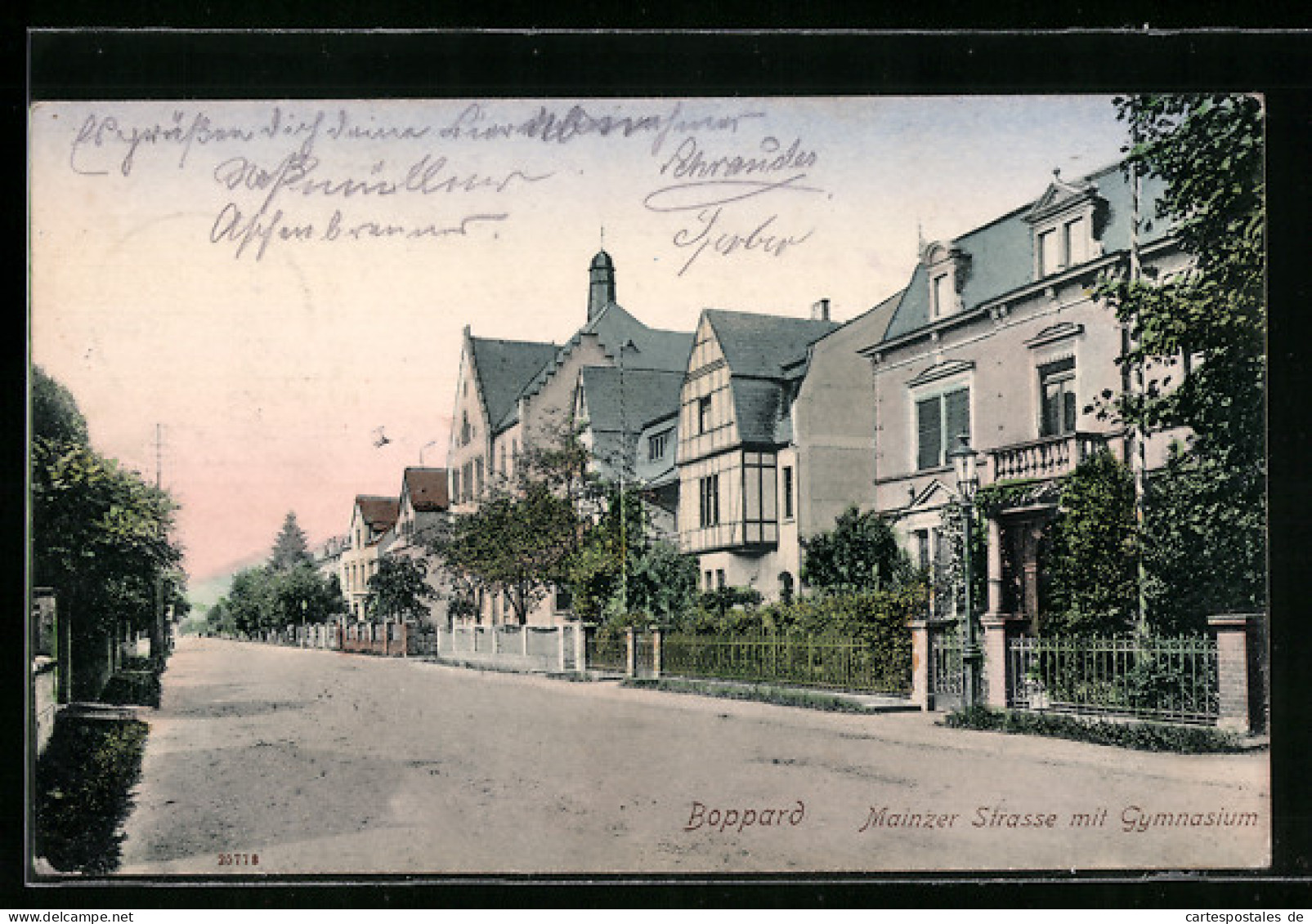 AK Boppard, Mainzerstrasse Mit Gymnasium  - Mainz