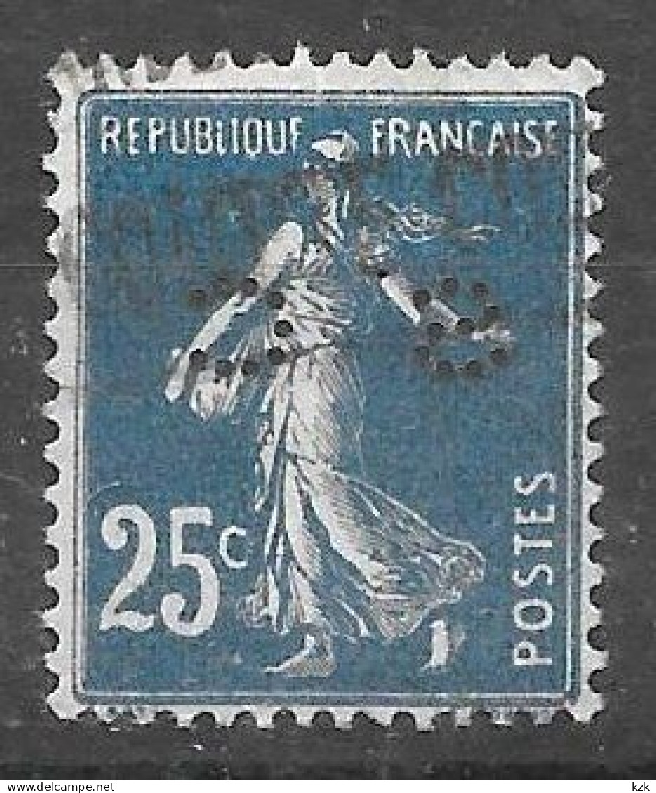734	N°	140	Perforé	-	SC 23	-	SOCIETE CHIMIQUE DES USINES DU RHONE - Used Stamps