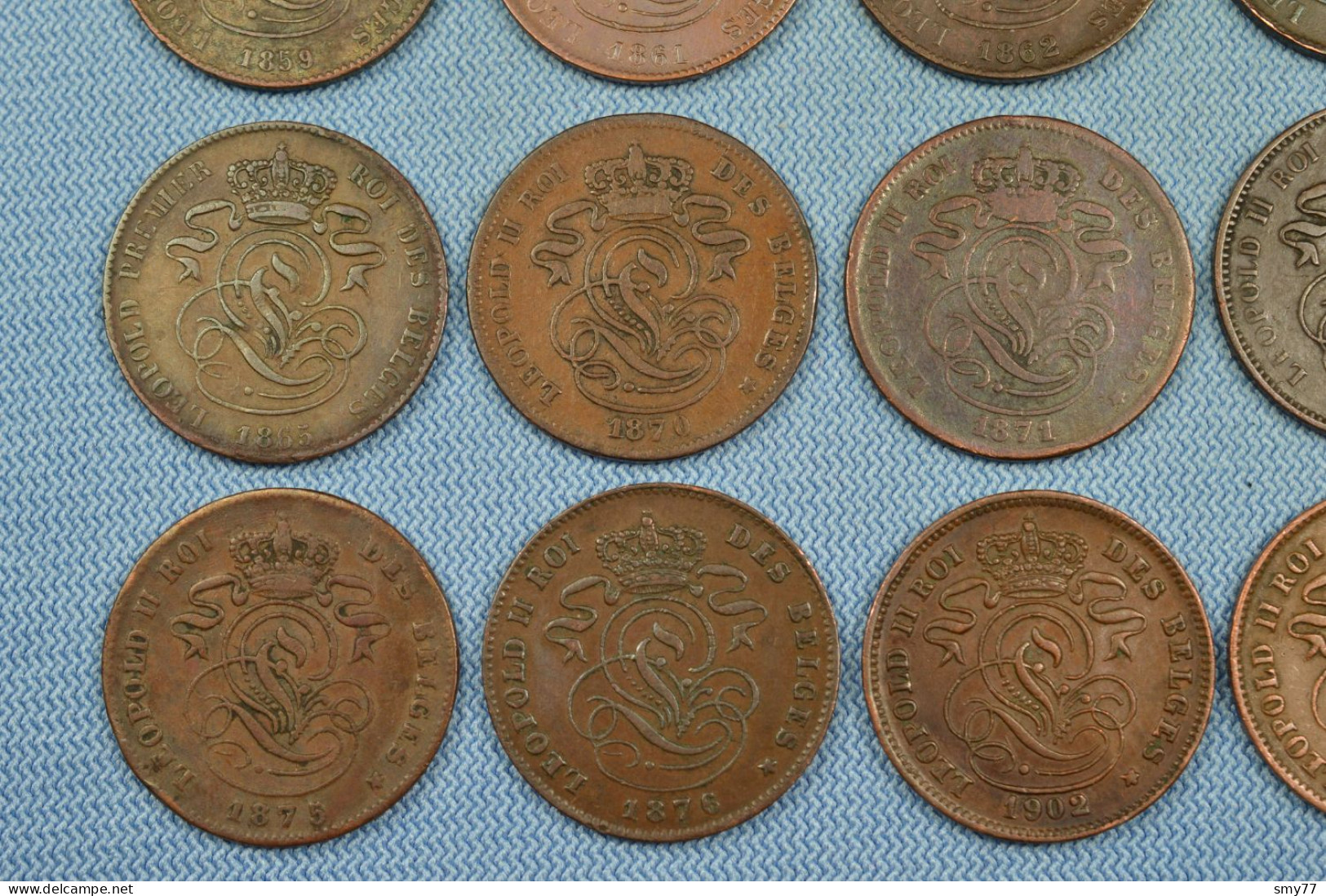 Belgique / Belgium • 21x • 2 Centimes • ≥ 1835 • All Different • Some Scarcer Dates, Overdates Or High Grades • [24-623] - Colecciones