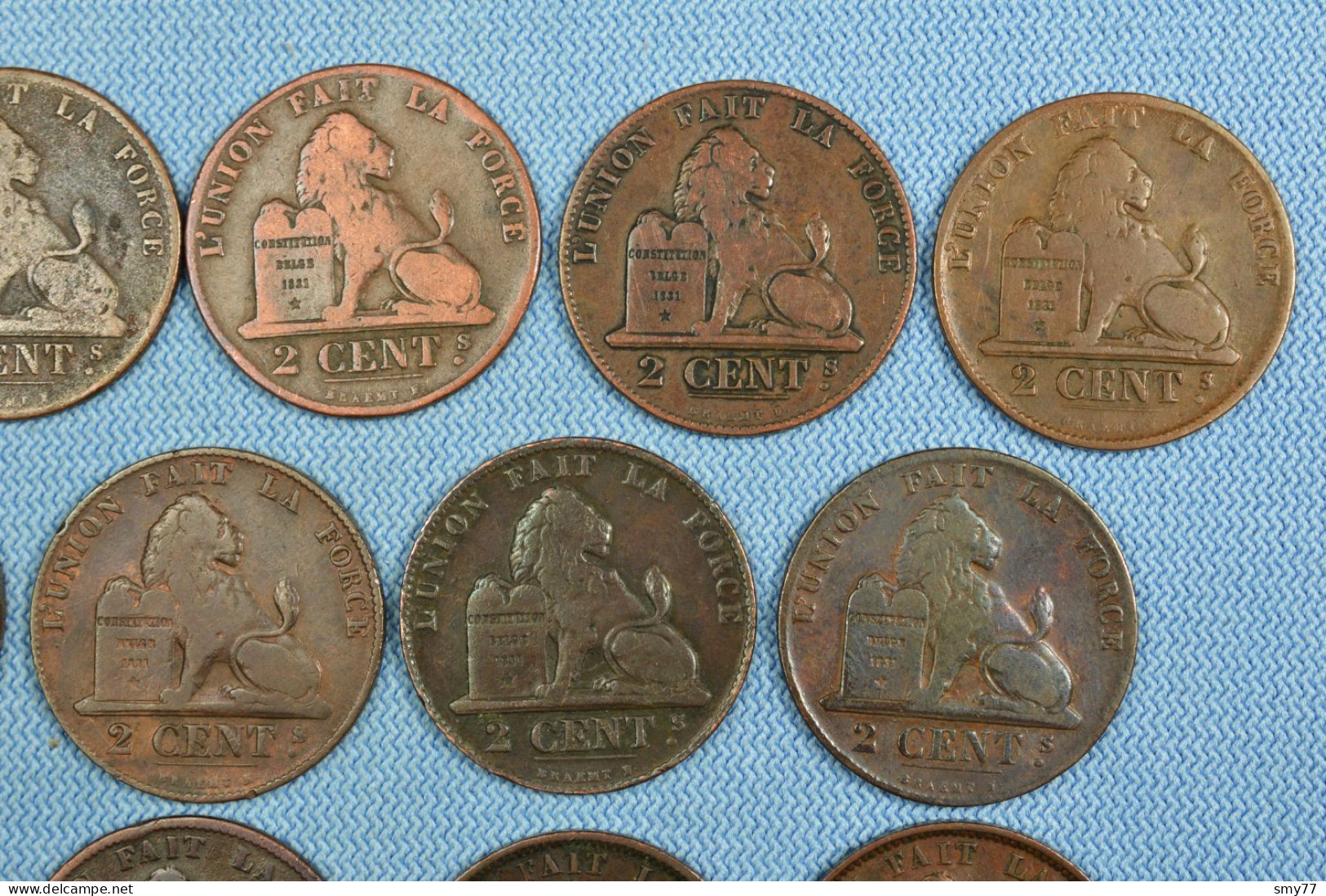 Belgique / Belgium • 21x • 2 centimes • ≥ 1835 • All different • some scarcer dates, overdates or high grades • [24-623]