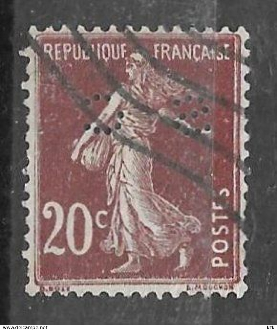 737	N°	139	Perforé	-	SC 23	-	SOCIETE CHIMIQUE DES USINES DU RHONE - Used Stamps