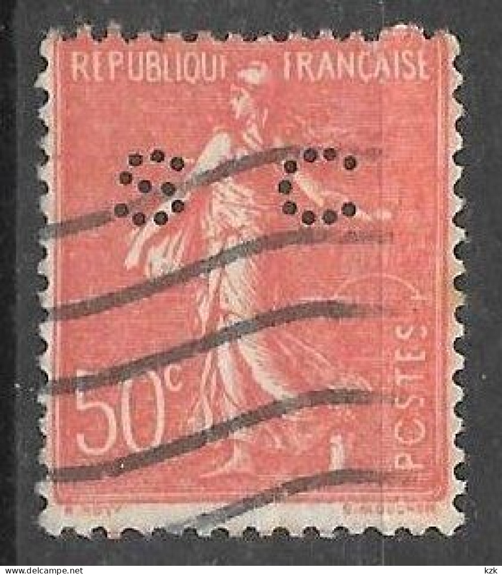 739	N°	199	Perforé	-	SC 23	-	SOCIETE CHIMIQUE DES USINES DU RHONE - Used Stamps