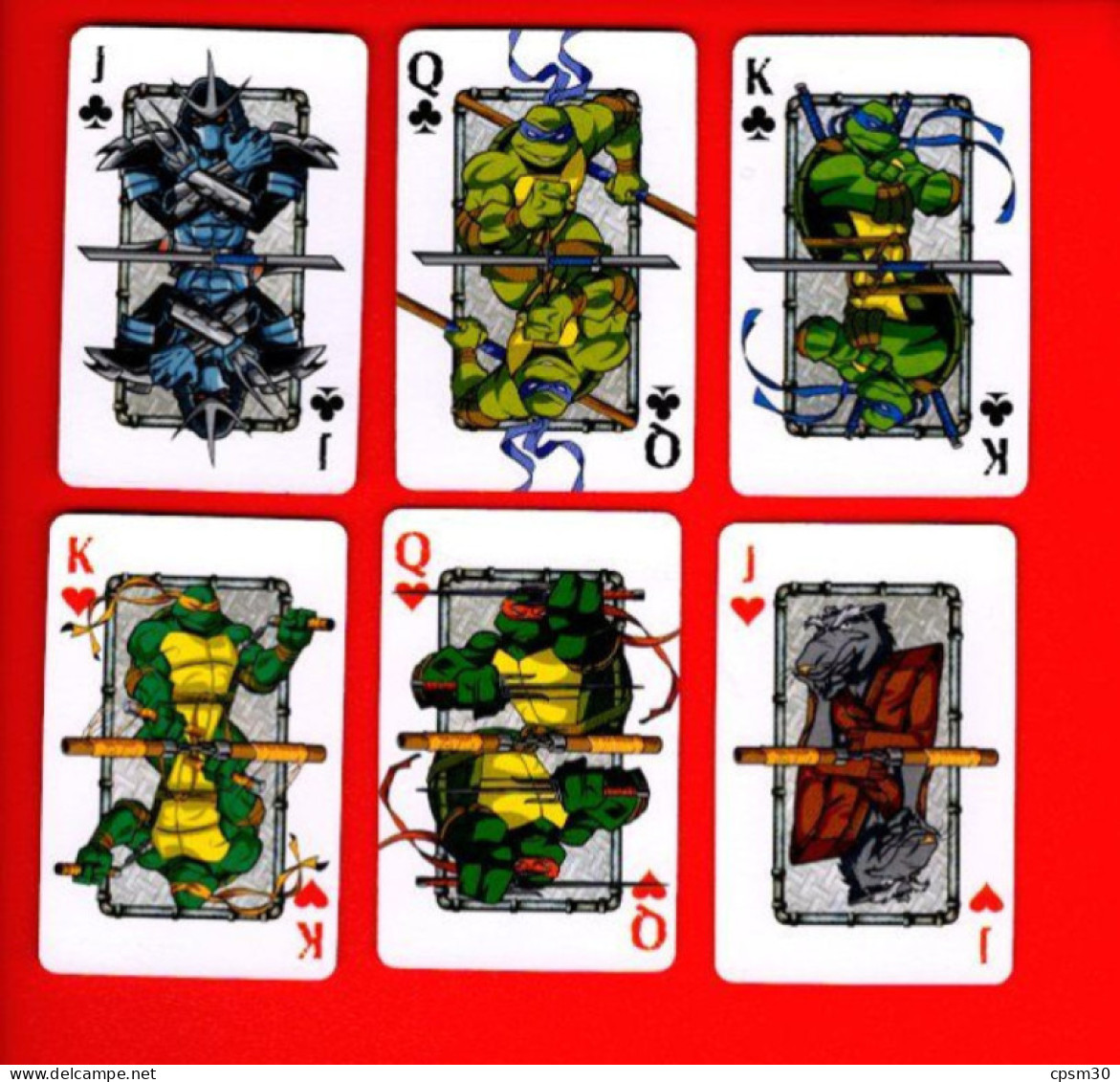 JEU De Cartes, TORTUES NINJA, 12 Cartes - 32 Cards