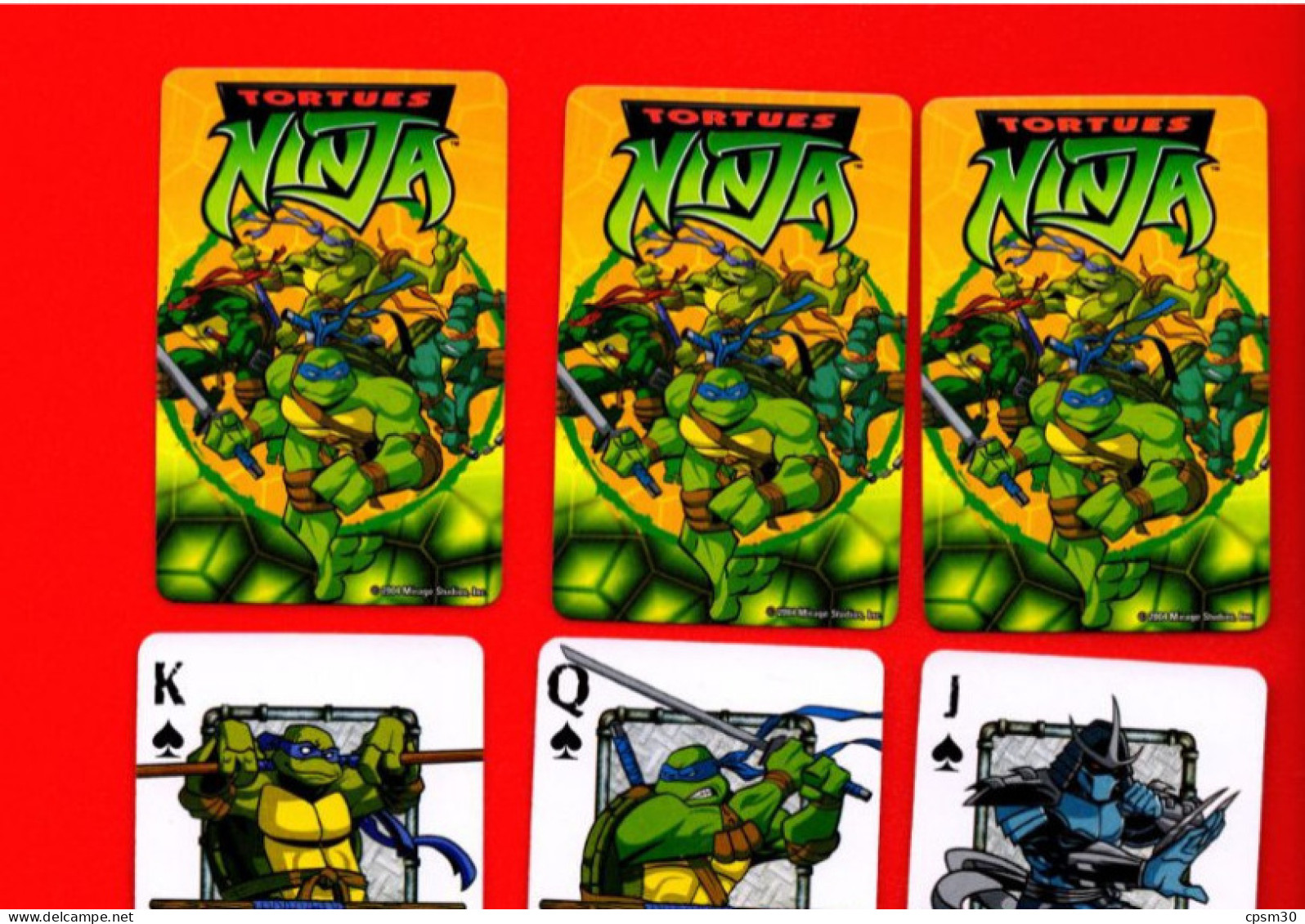 JEU De Cartes, TORTUES NINJA, 12 Cartes - 32 Cartes