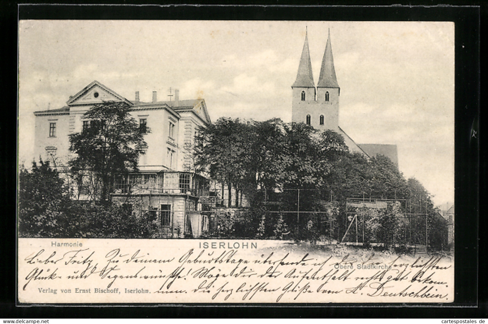 AK Iserlohn, Obere Stadtkirche, Harmonie  - Iserlohn