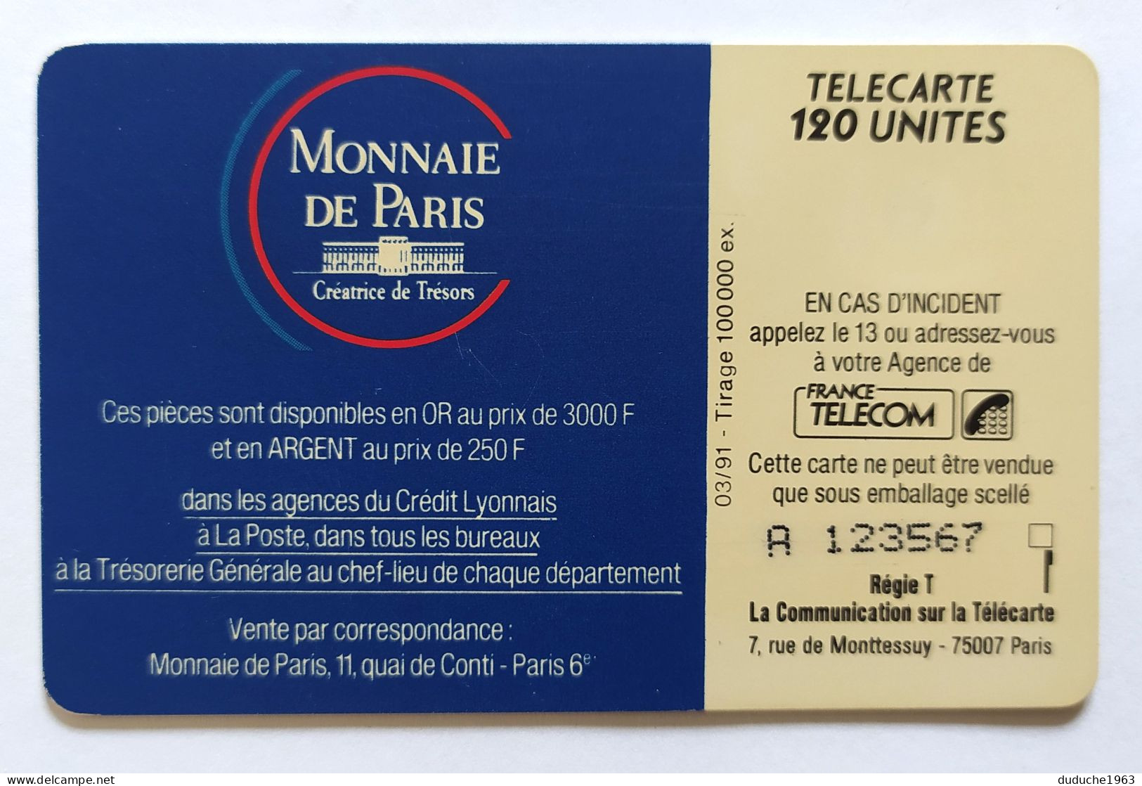 Télécarte France - Jeux Olympiques D'hiver 1992 - Monnaie De Paris - Unclassified