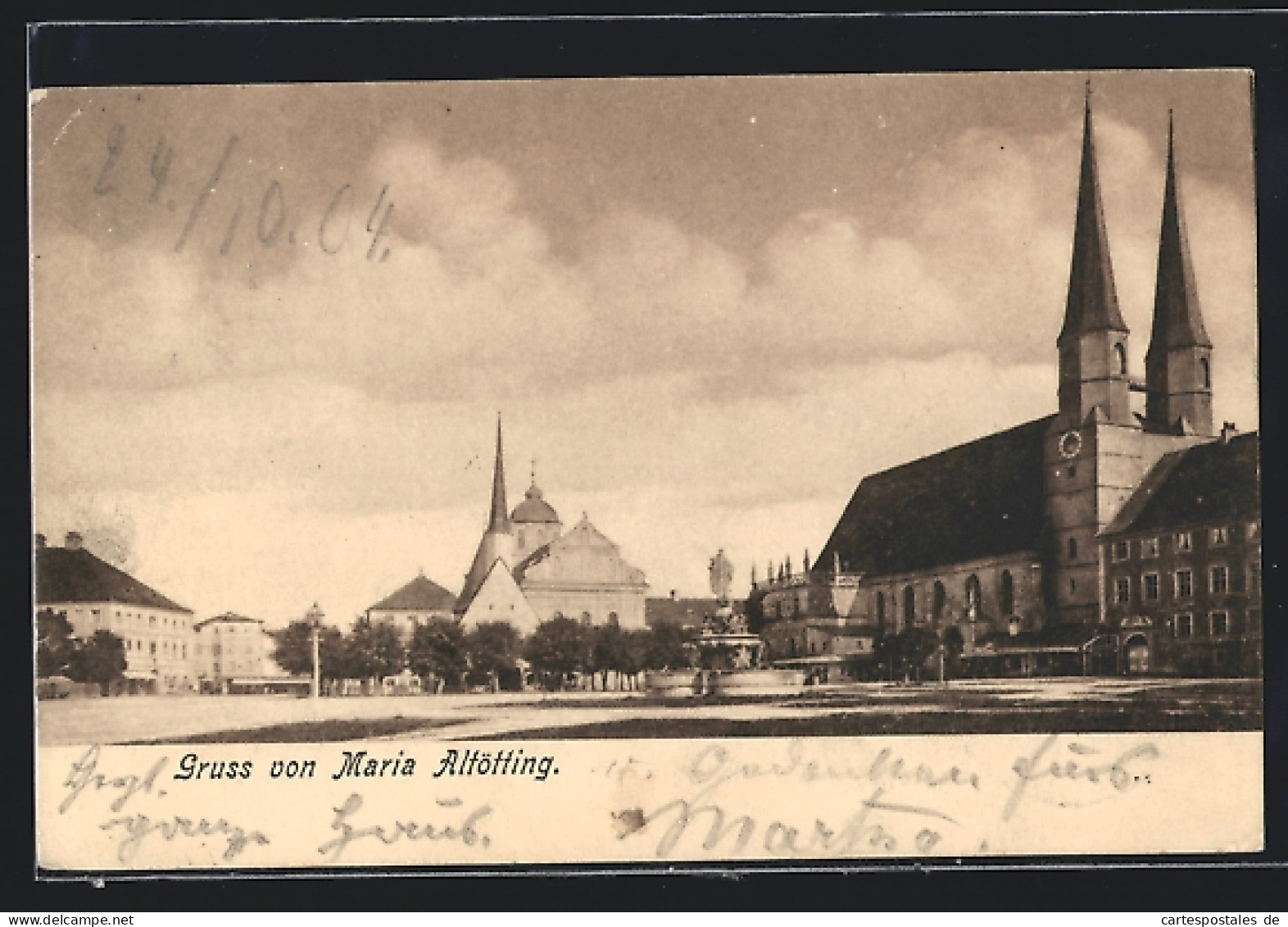 AK Maria Altötting, An Der Kirche  - Altoetting