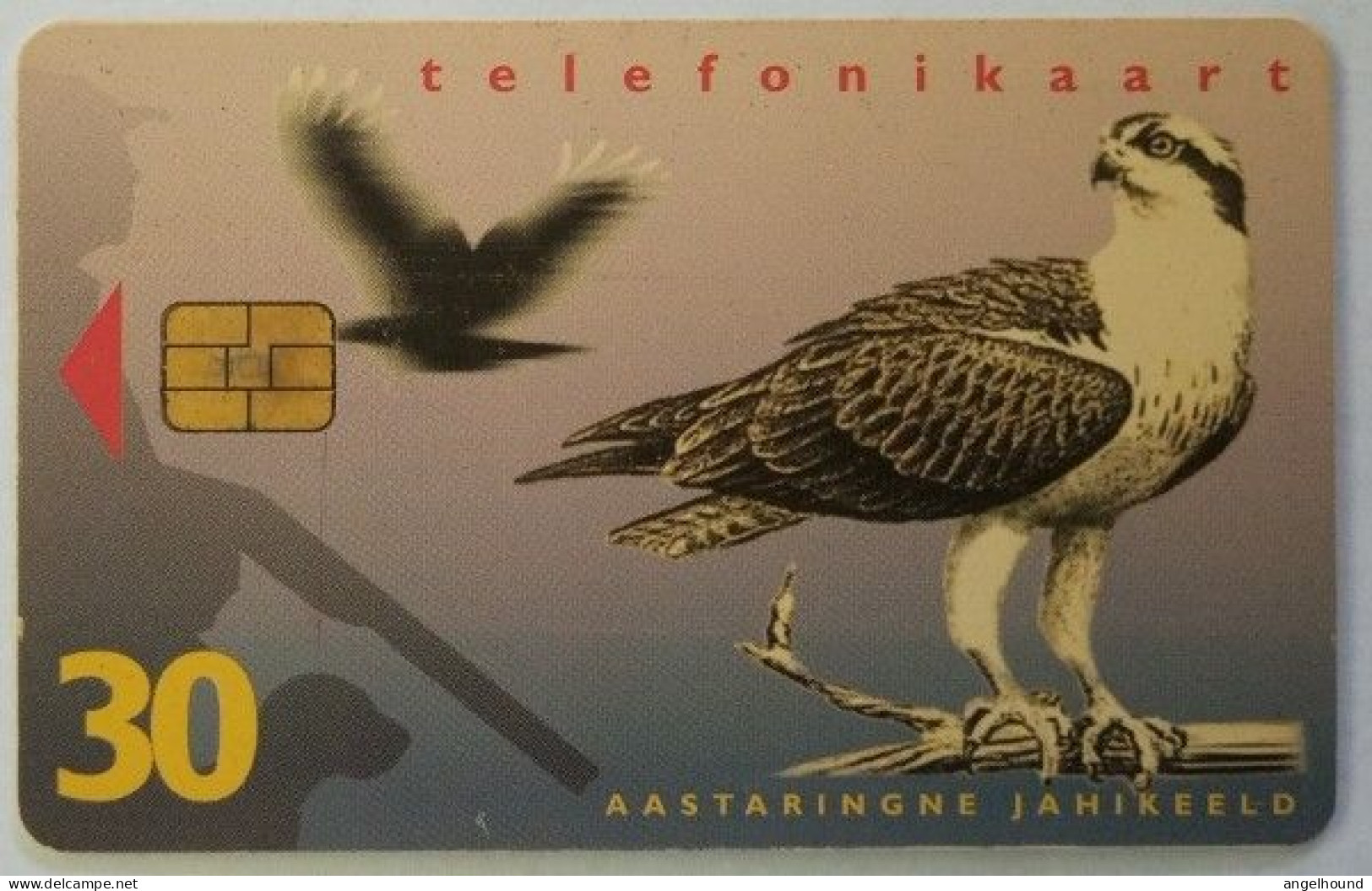 Estonia 30 Kr. Chip Card - Fish Eagle ( Osprey ) - Estonia