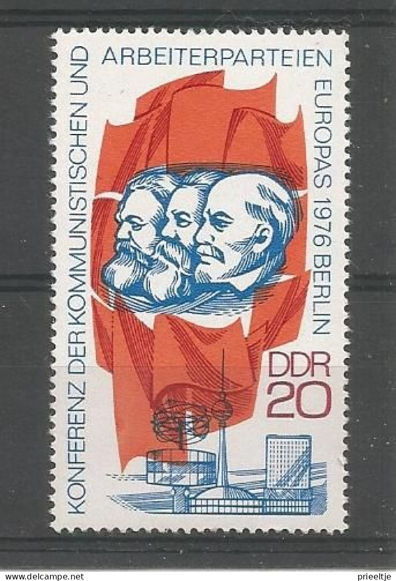 DDR 1976 European Communist Party Conf. Y.T. 1822 ** - Neufs