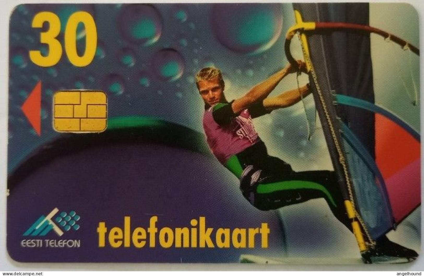 Estonia 30 Kr. Chip Card - Windsurfer - Estland