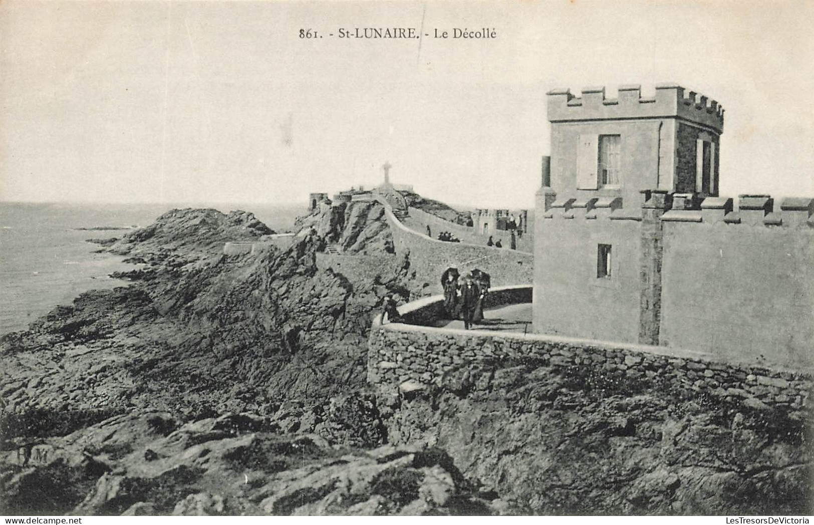 FRANCE - St Lunaire - Le Décollé - Vue Sur La Mer - Vue D'ensemble - Animé - Carte Postale Ancienne - Saint-Lunaire