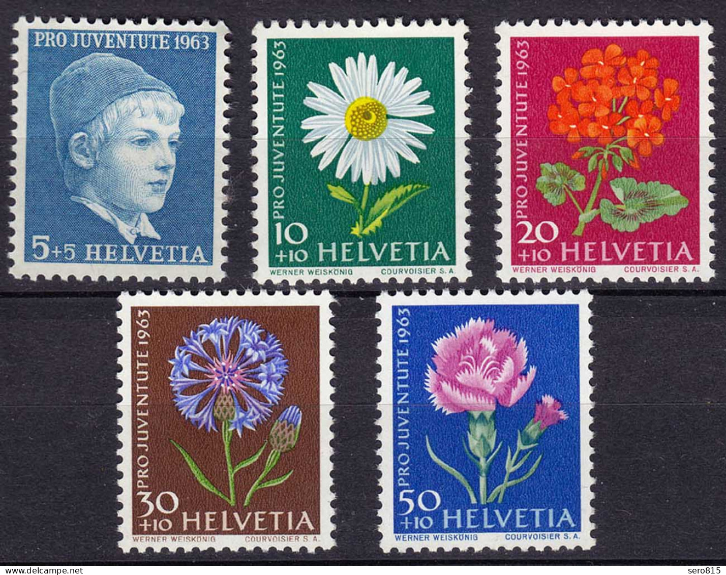 Schweiz Mi. 786-790y Postfrisch Pro Juventute 1963 (11293 - Autres & Non Classés