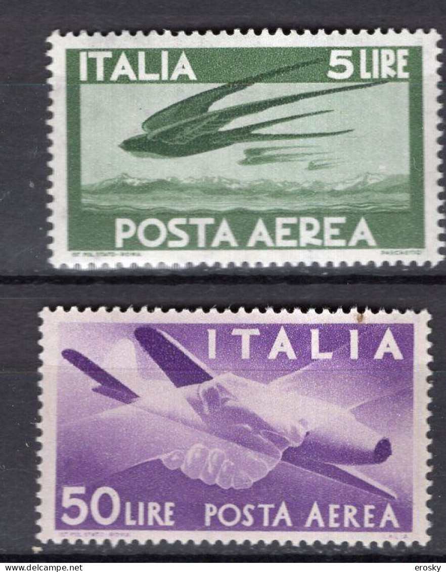 Y6121 - ITALIA AEREA Ss N°155/56 - ITALIE AERIENNE Yv N°141/42 ** - Airmail